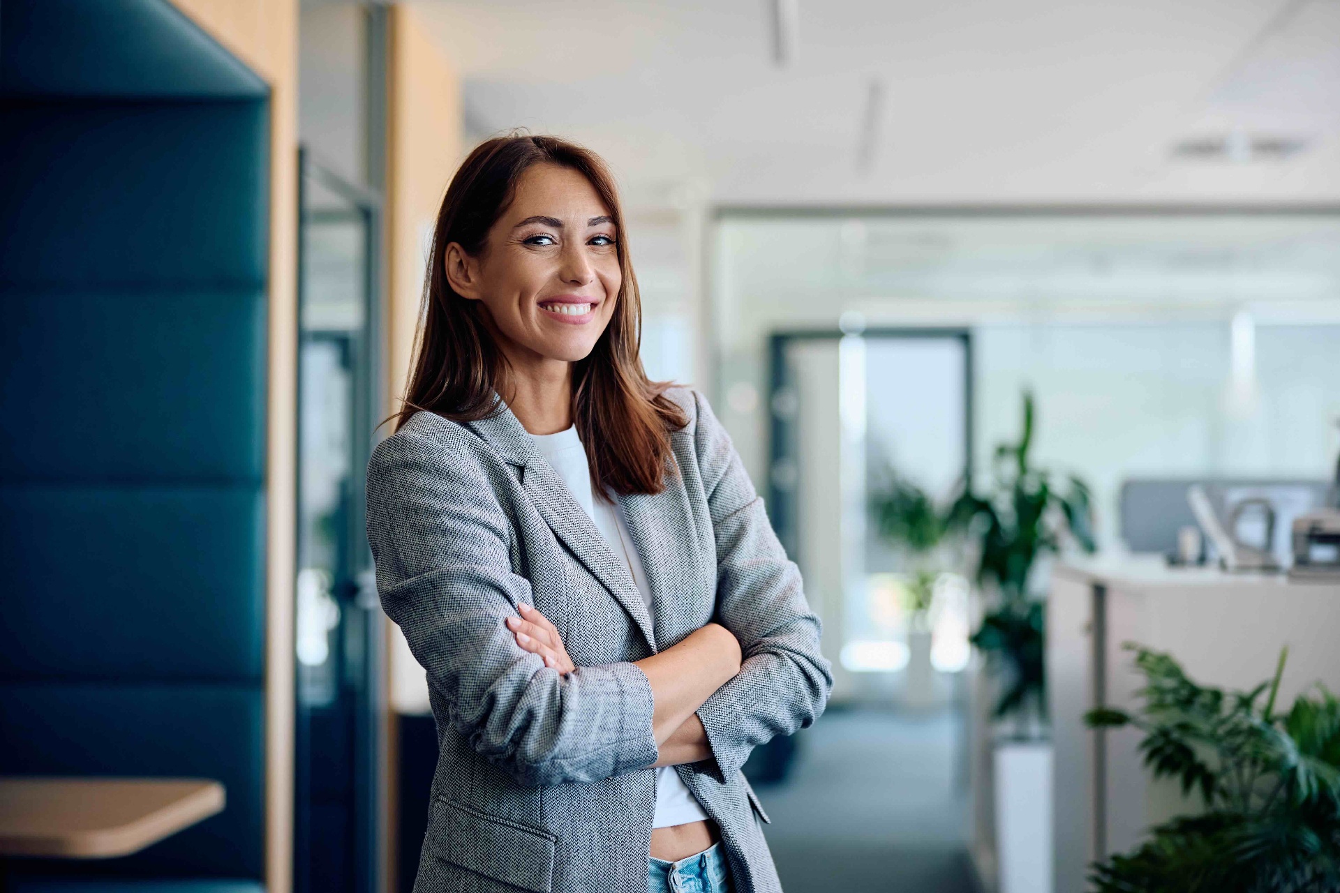 Professional woman in a modern office