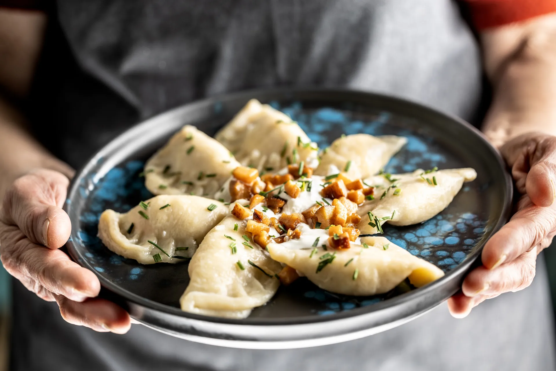 Hand-made Polish pierogi
