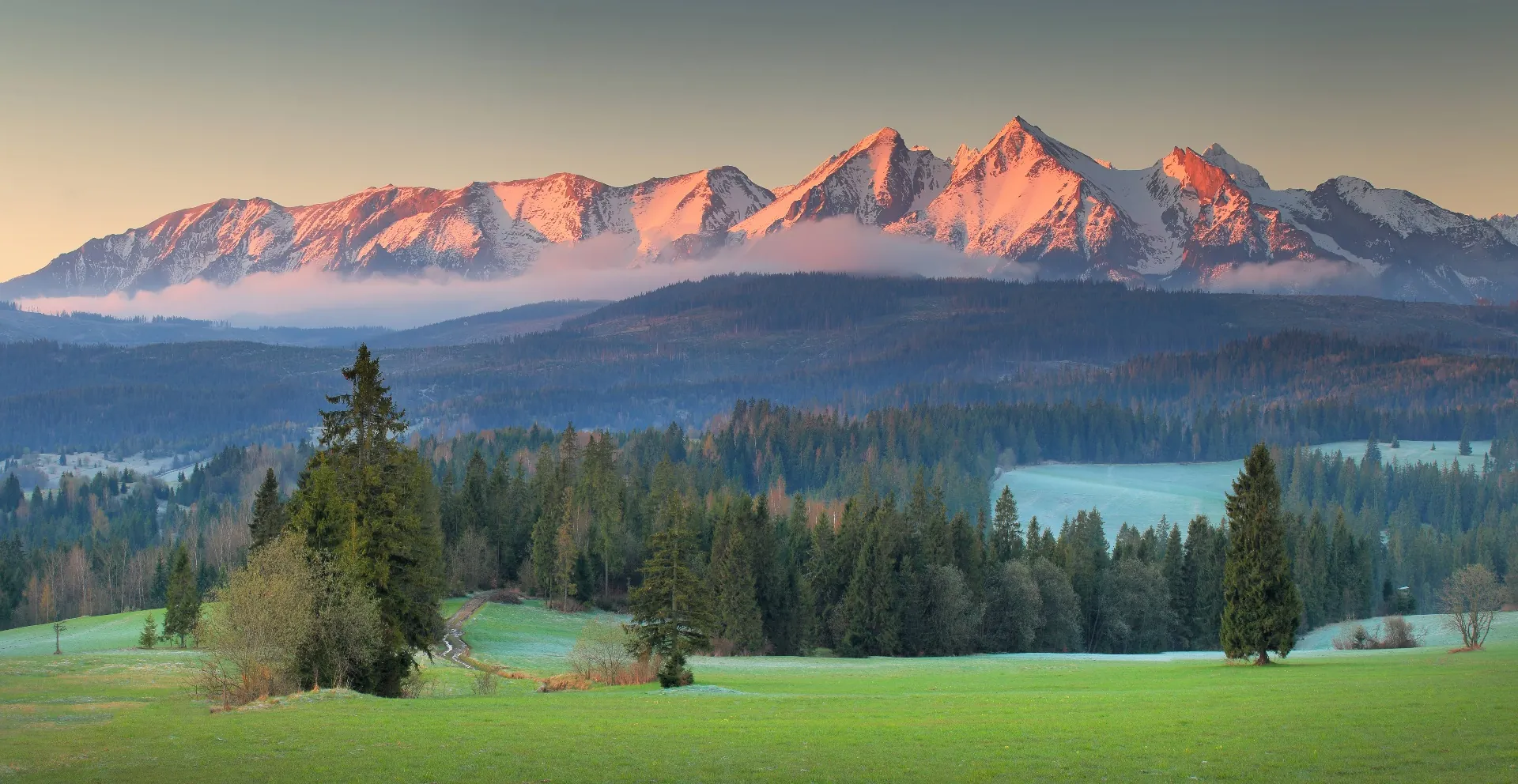 Tatra mountains at sunrise